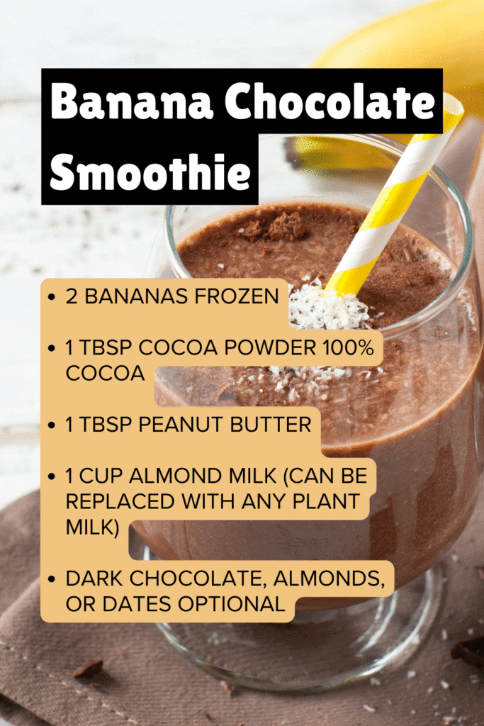 Banana Chocolate Smoothie Recipe – Creamy & Easy to Make