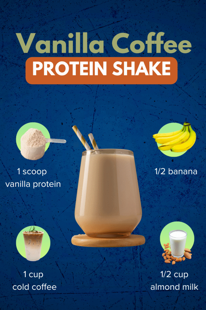 Vanilla Coffee Protein Shake for Energy & Weight Loss