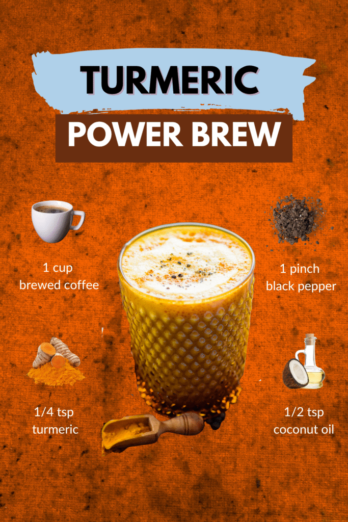 Turmeric Power Brew Coffee Recipe for Energy Boost