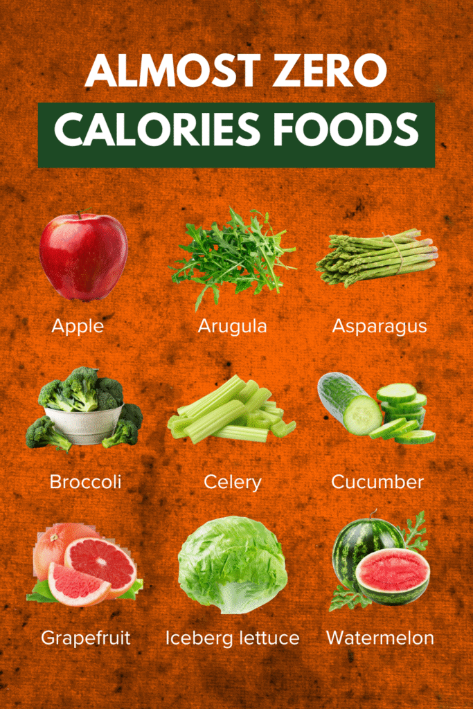 Almost Zero Calories Foods for Weight Loss & Snacking