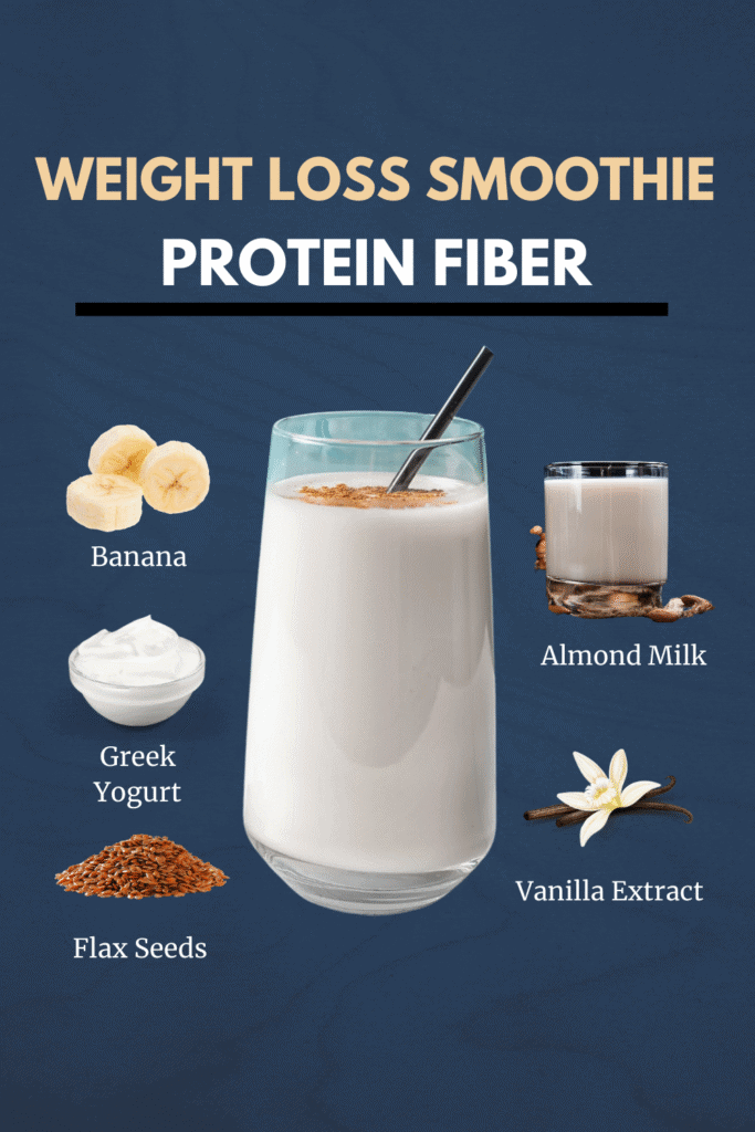 Weight Loss Smoothie Recipe with Protein and Fiber